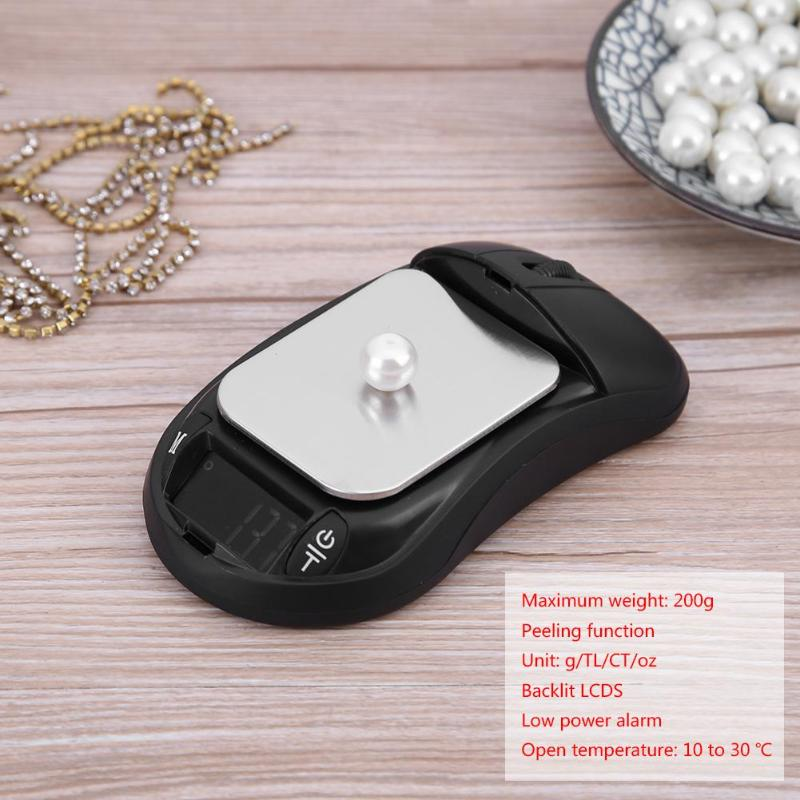 WANT Portable LCD Display Scale Digital Electronic High Precise Jewelry Scale Balance Pocket Gram Weighing Tools